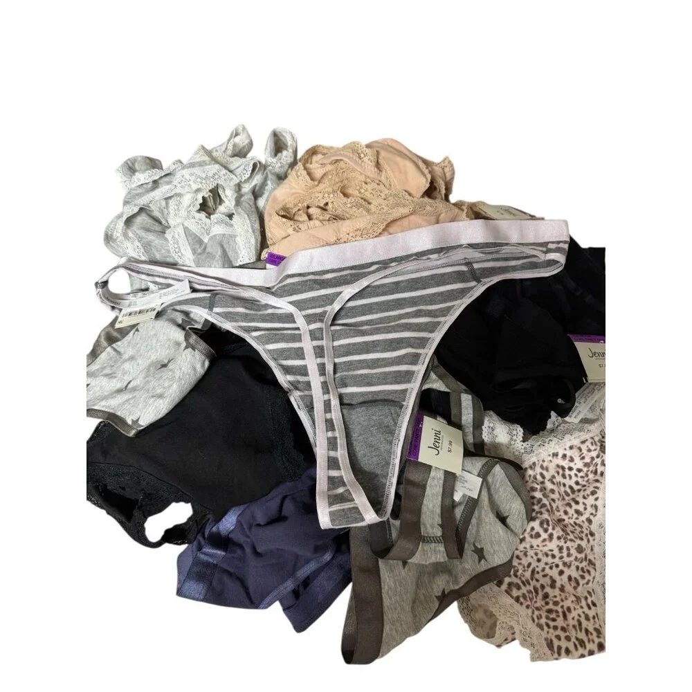 Lot Of 25 Jenni Thong 2XL Panty Underwear‎ Panties New XXL Lace